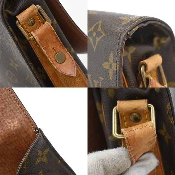 LOUIS VUITTON Cartouchiere MM Shoulder Bag Monogram Leather Brown M51253 64EF845 - Picture 9 of 14
